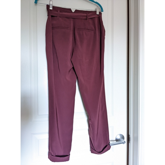 RW&CO Maroon Paperbag dress pants, XS - Picture 3 of 3